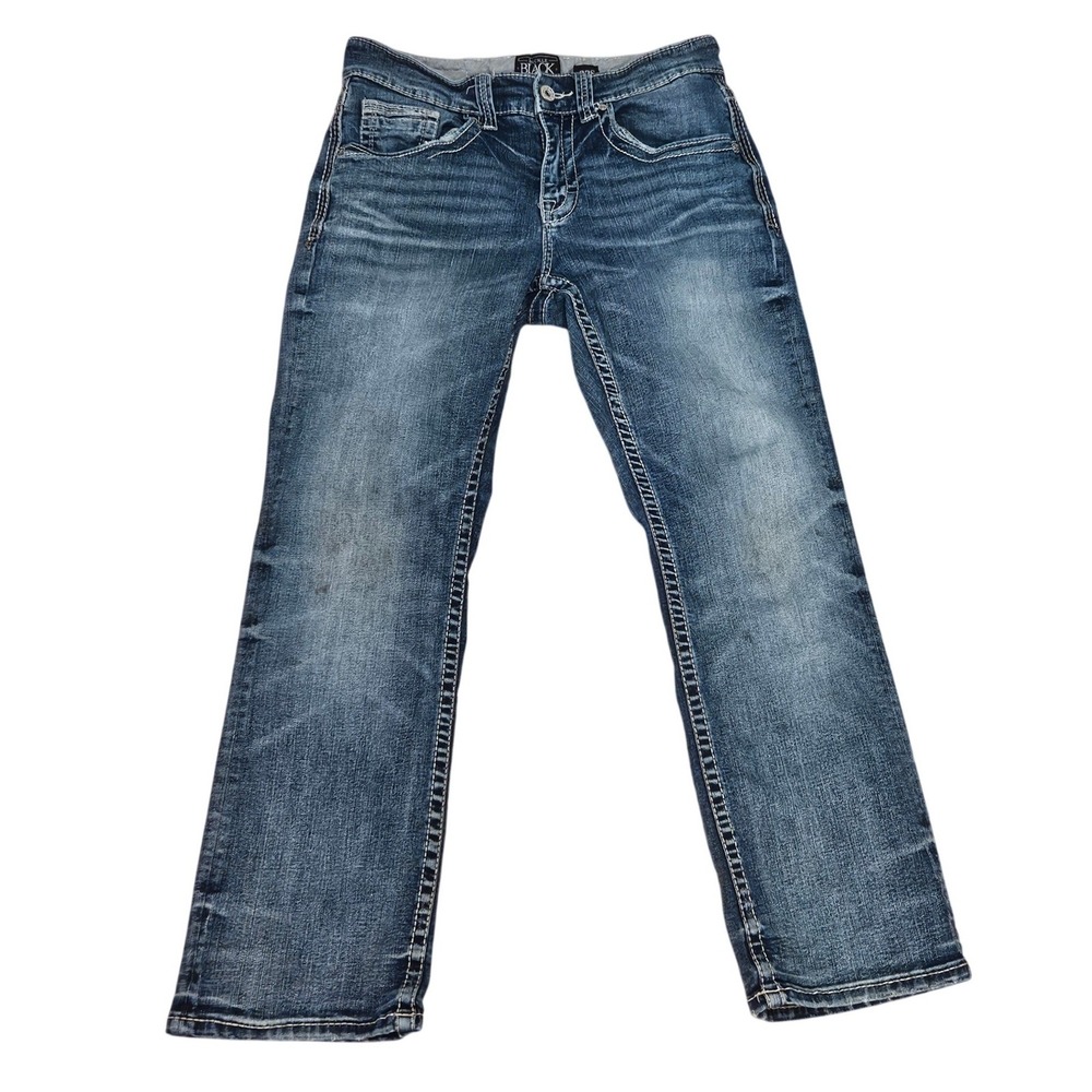 Buckle Black Fit No 9 Bootleg Jeans Mens 32S Medium Wash Stretch Denim Blue